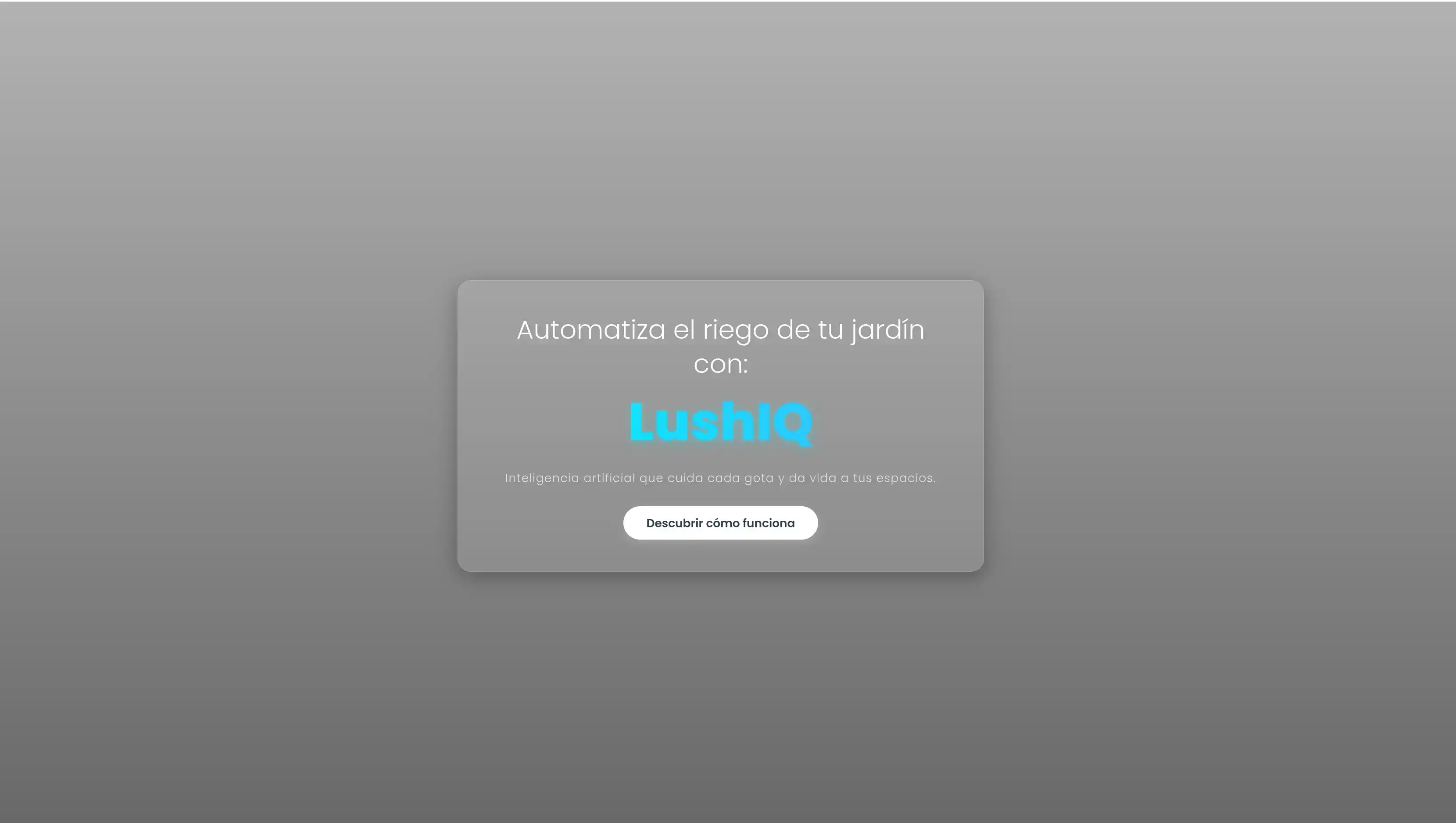 LushIQ - Sistema de Riego Inteligente